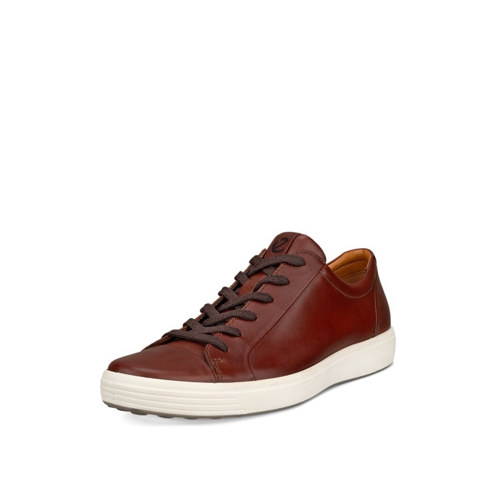 Ecco Brown Leather Sneakers